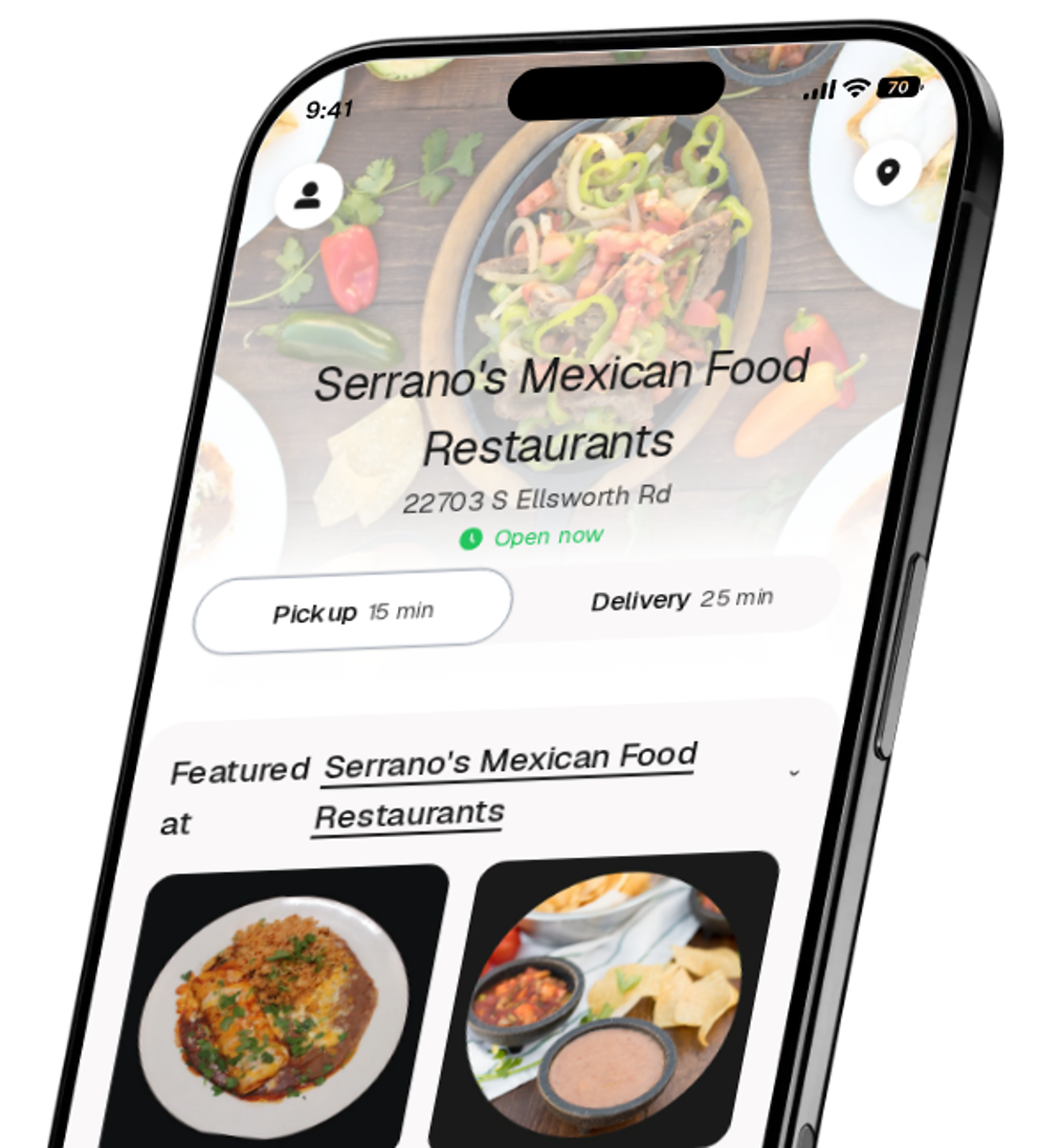 Serrano's Mexican Food Restaurants app preview